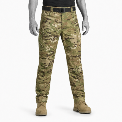 Lightweight Waterproof Ripstop Pants With 8 Pockets, Elastic Waistband-Unisex Stretch Fit
