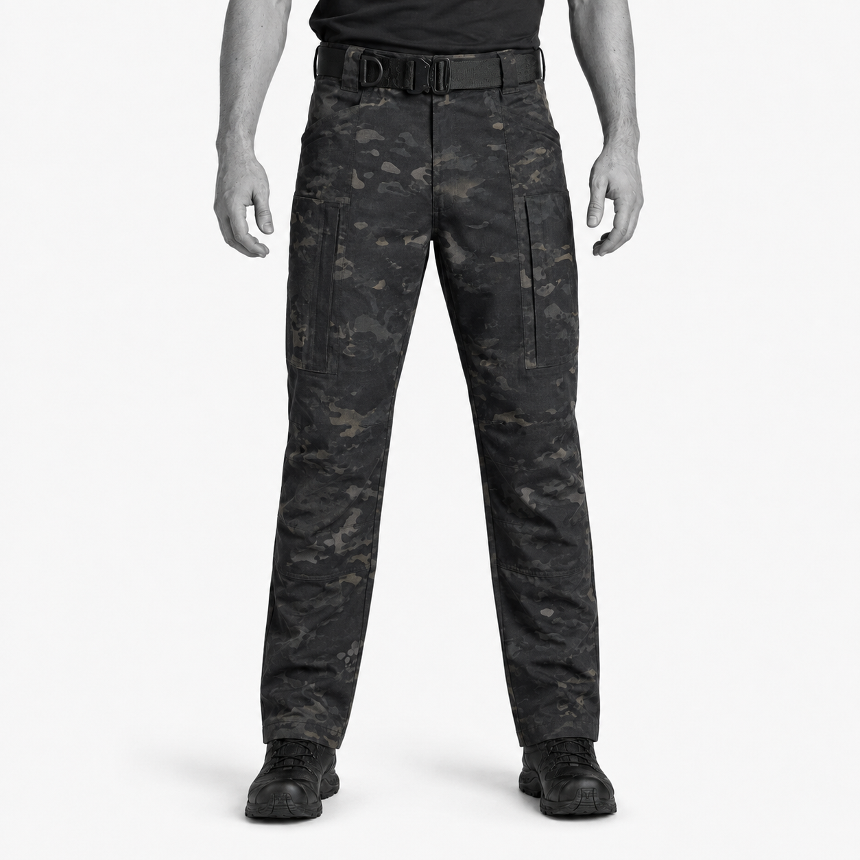 Lightweight Waterproof Ripstop Pants With 8 Pockets, Elastic Waistband-Unisex Stretch Fit