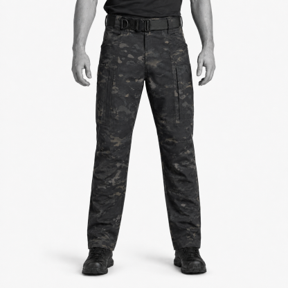 Lightweight Waterproof Ripstop Pants With 8 Pockets, Elastic Waistband-Unisex Stretch Fit
