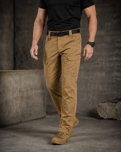 Lightweight Waterproof Ripstop Pants With 8 Pockets, Elastic Waistband-Unisex Stretch Fit