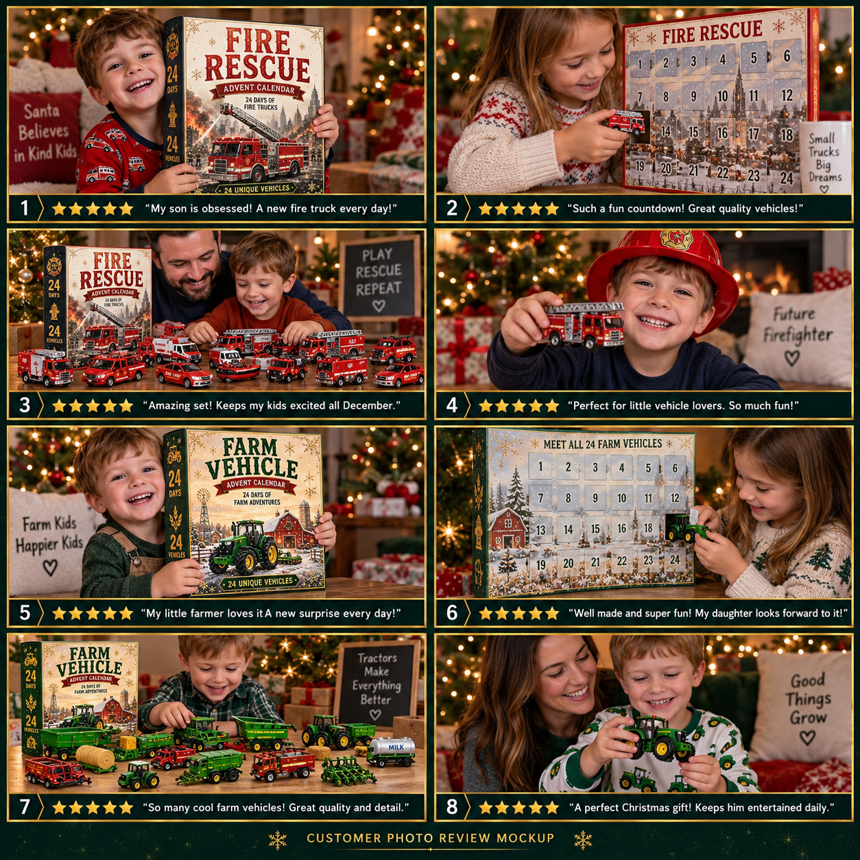 Vehicle Advent Calendar customer photo reviews