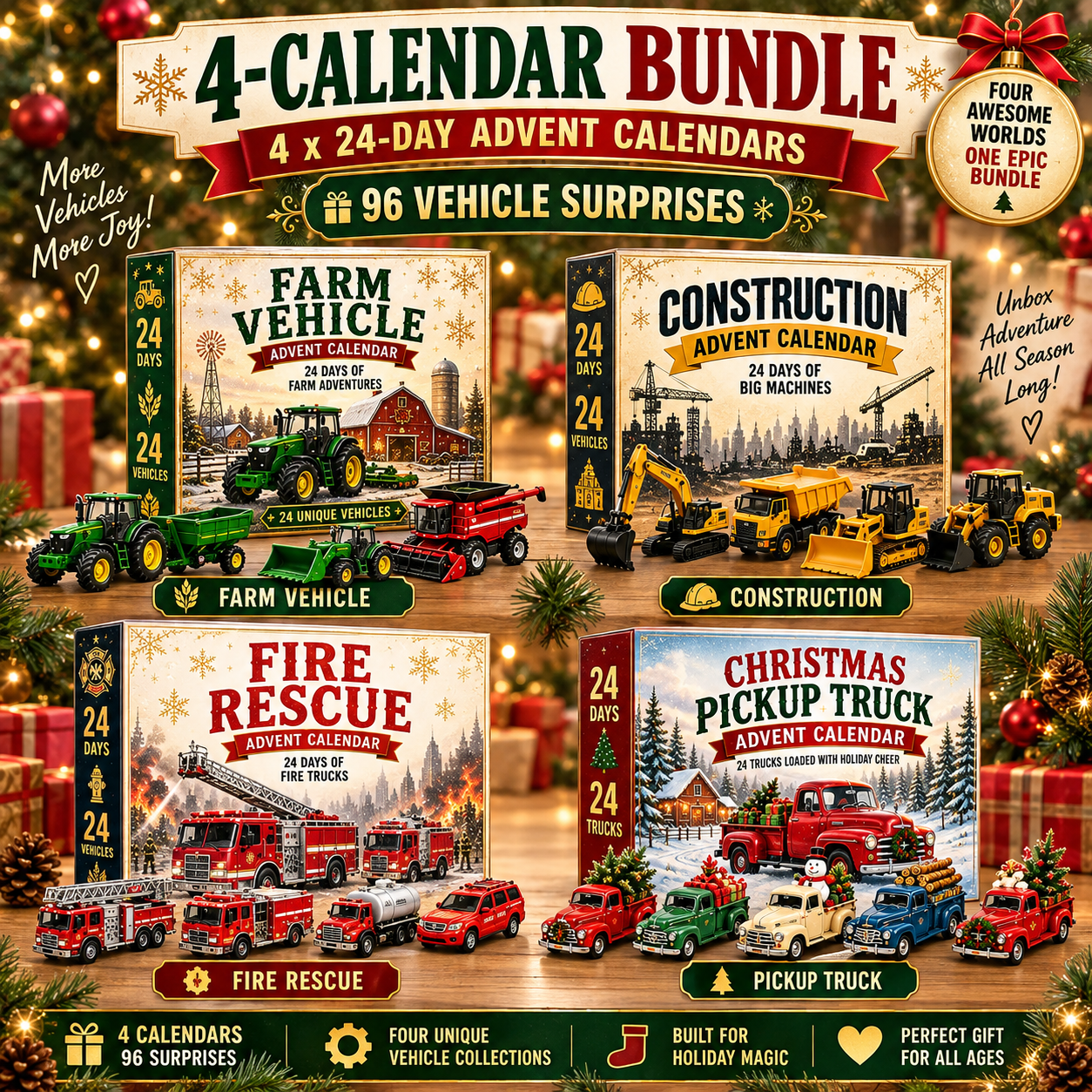 🎄 24-Day Vehicle Advent Calendar
