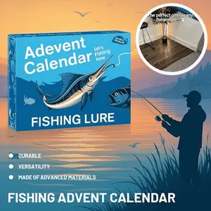 Fishing advent calendar 2026 Lure Set – Premium Xmas Surprise Fishing Bait Gift for Father, Grandpa, Brother, Boyfriend