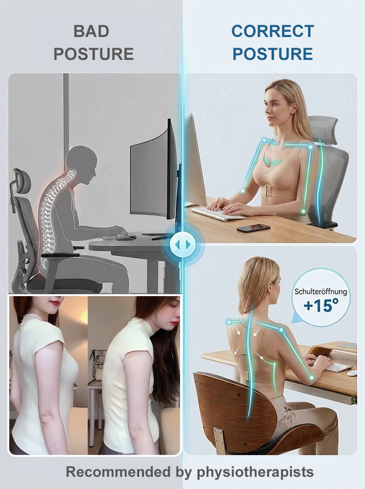 👙 Doctor Recommended & US Ergonomics Approved Wireless Posture Corrector Bra – X-Shape Back Alignment, 3cm Bust Lift & Ice-Oxygen Cooling Tech – Save 50% Today with 30-Day Money-Back Guarantee & 10x Refund Promise