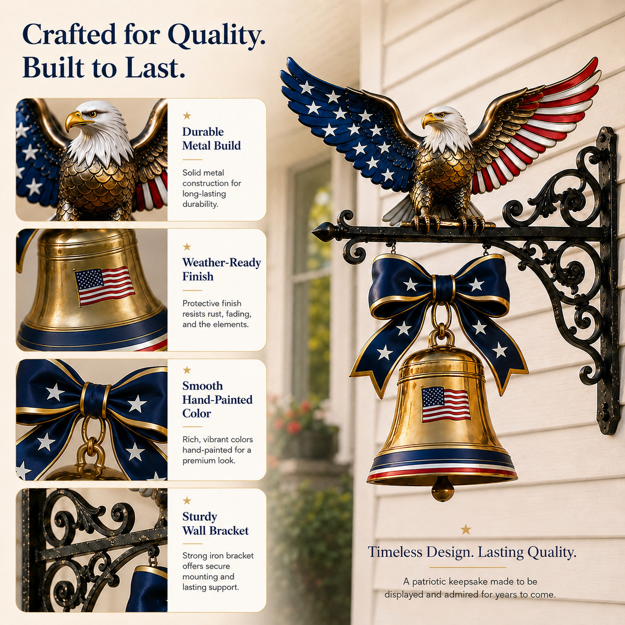 🔔 Ring in the Semiquincentennial: 1776-2026 "Spirit of Liberty" Eagle Bell