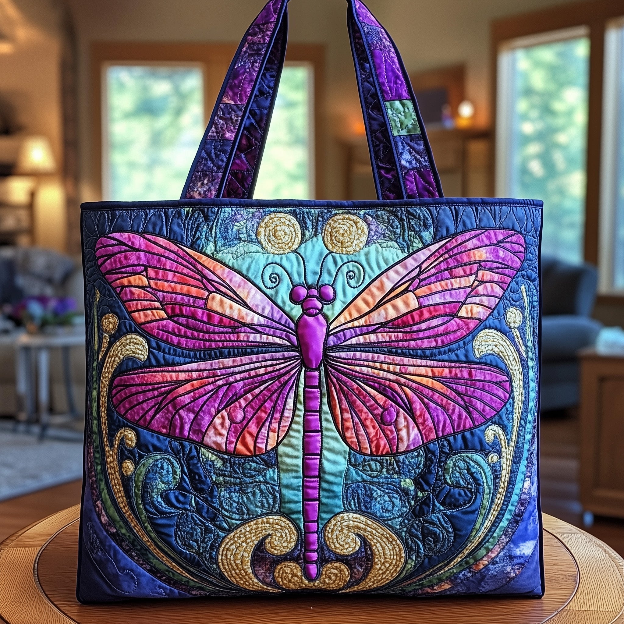 Majestic Wings Quilted Tote Bag