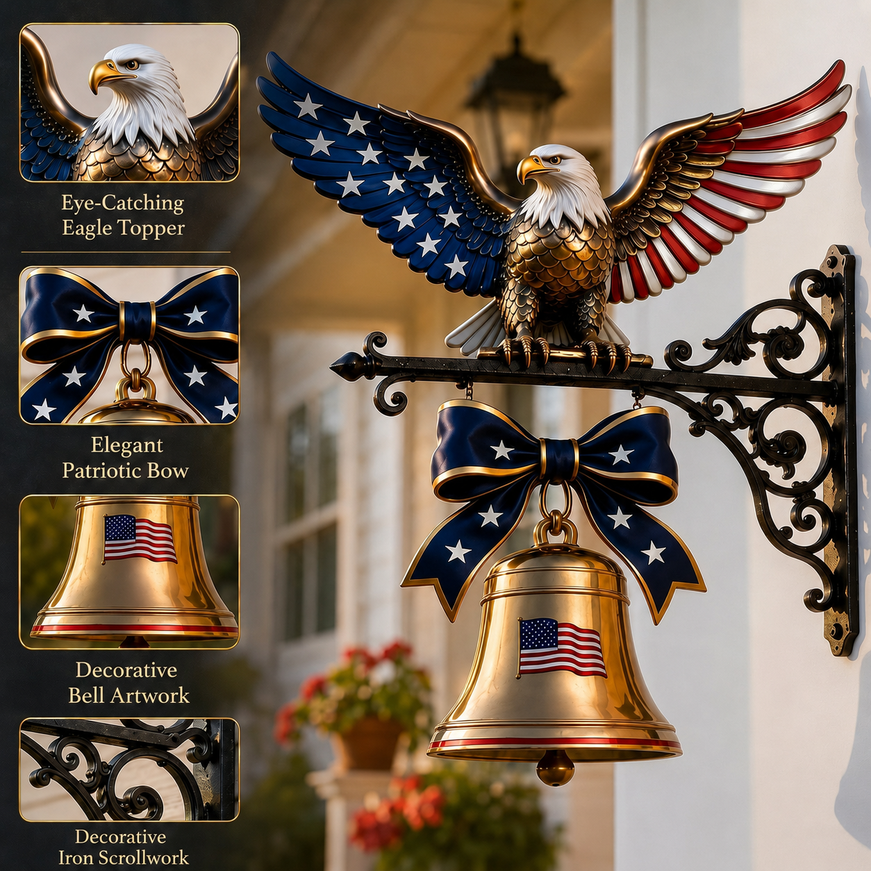 🔔 Ring in the Semiquincentennial: 1776-2026 "Spirit of Liberty" Eagle Bell