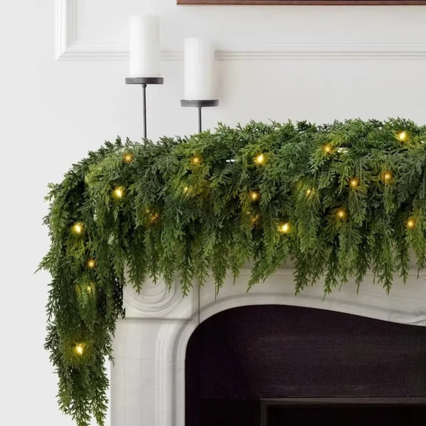 🎄💥BUY 1 GET 1 FREE (2 PCS) | Lifelike Winter Pine Greenery for Christmas Mantle, Table & Wall Decor