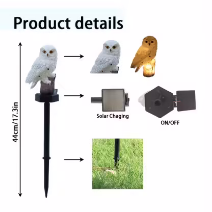  🌸 Waterproof Solar Owl Light🦉