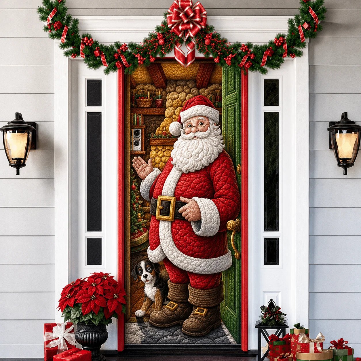2026 3D Christmas front door decoration