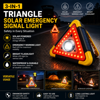 🚗 Super Value Deal – 48% OFF 🆘 3-in-1 LED Emergency Light – Perfect for breakdowns, camping, and travel! Combines a warning light, work light, and power bank in one 🔦🔋
