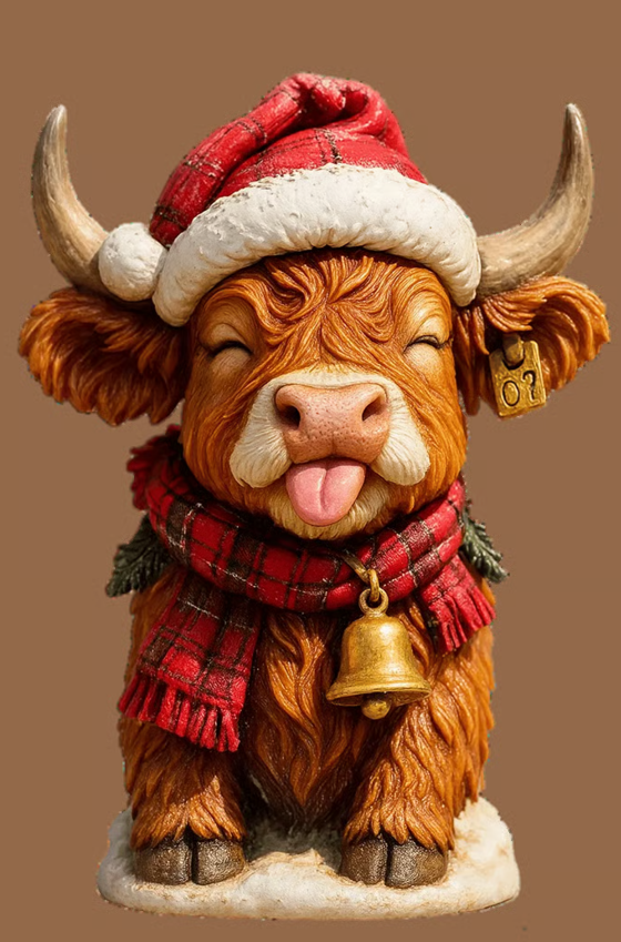🎄 24 Days of Highland Cow Christmas Advent Calendar 2026 | 24 Unique 3D Cow Figures