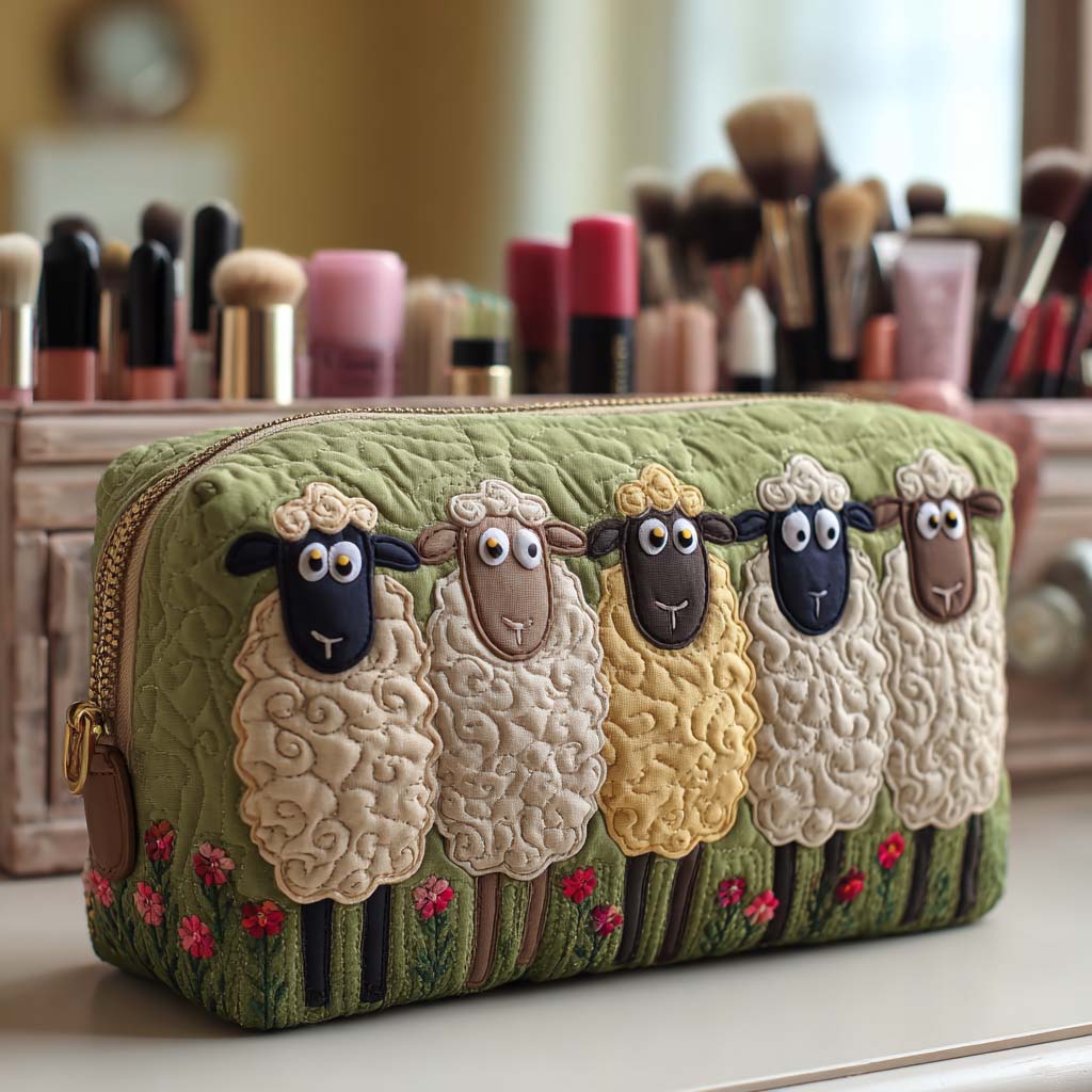 Quilted Makeup Bag