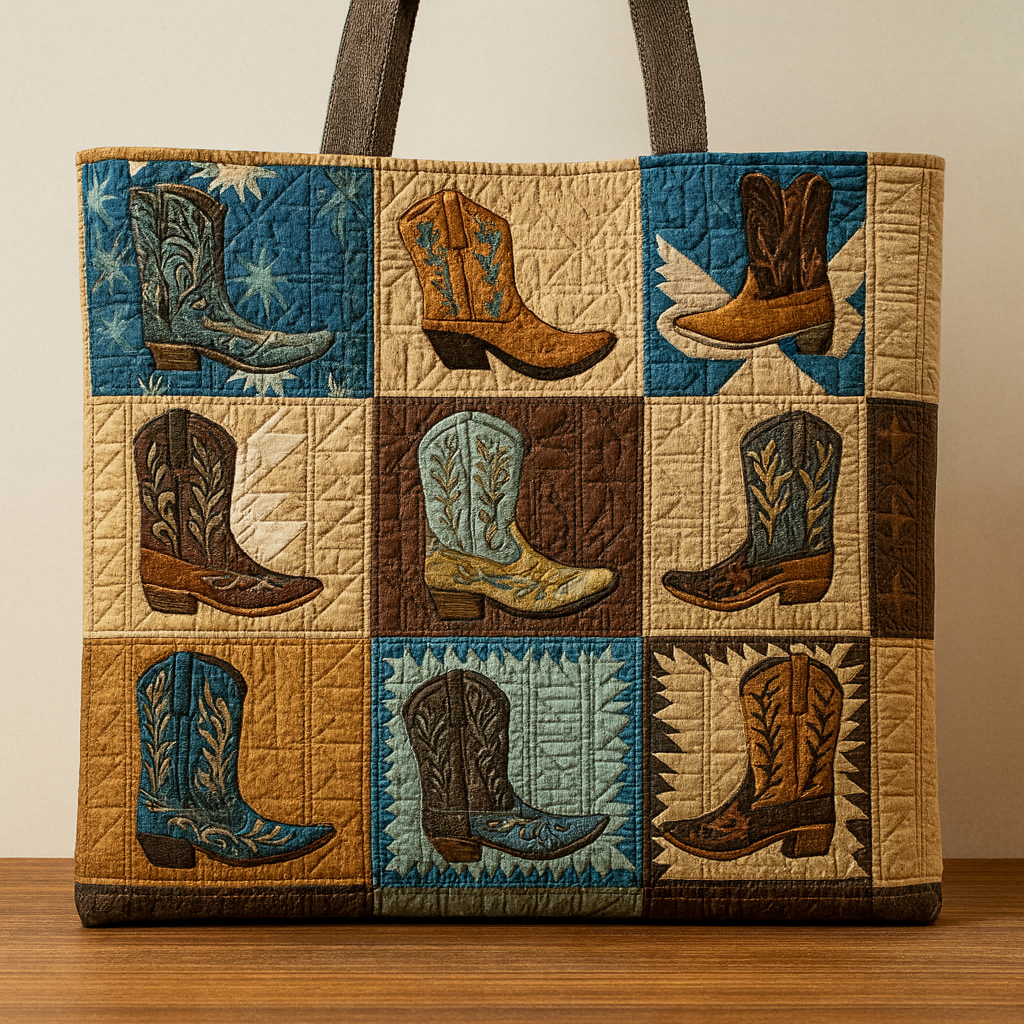 Echoes of the Open Range Quilted Tote Bag 🤠✨