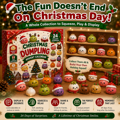 🎁24 Days of Mini Squishies Cute 2026 Advent Calendar – Cute 2026 Advent Calendar with Daily Dumpling Surprises