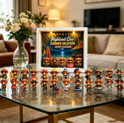 🔥 FLASH SALE 50% OFF - 🐮 Highland Cow Summer Vacation Advent Calendar 2026