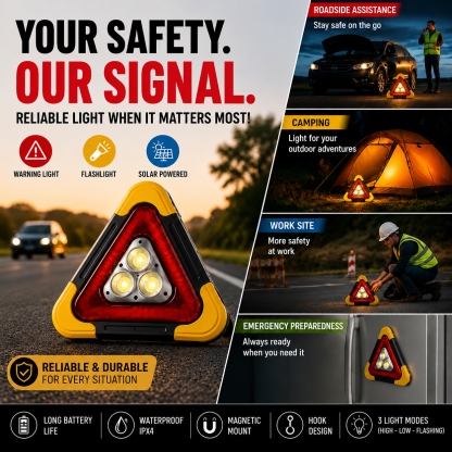 🚗 Super Value Deal – 48% OFF 🆘 3-in-1 LED Emergency Light – Perfect for breakdowns, camping, and travel! Combines a warning light, work light, and power bank in one 🔦🔋