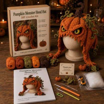 Halloween-Themed DIY Crochet Kit Series