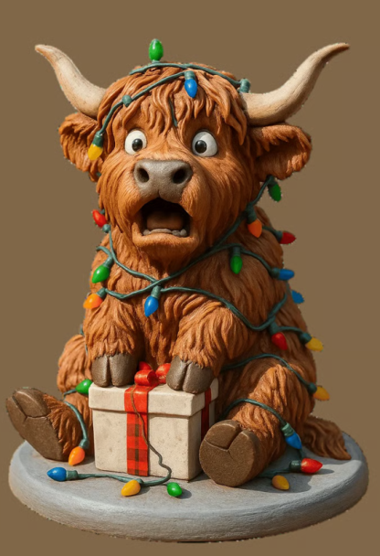 🎄 24 Days of Highland Cow Christmas Advent Calendar 2026 | 24 Unique 3D Cow Figures