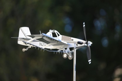 Agricultural Airplane Wind Spinner — Outdoor Farm-Inspired Decor That Moves With the Wind