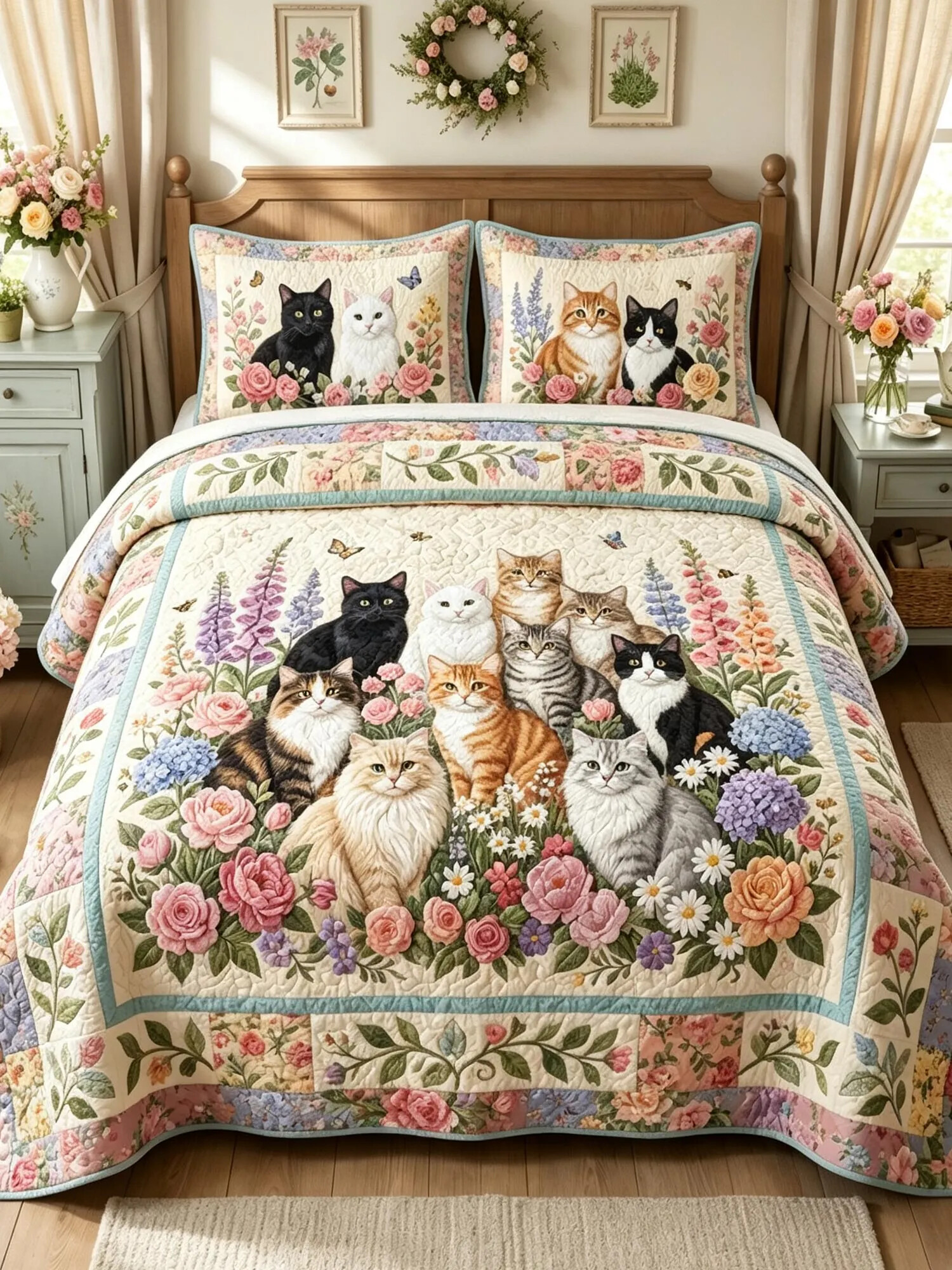 🛌 3-Piece Quilted Bedding Set 🛌