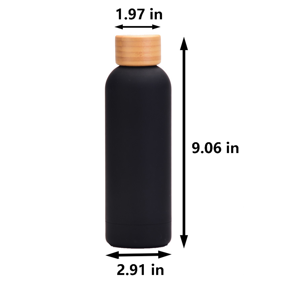 17oz sports water bottle with Bamboo Lid