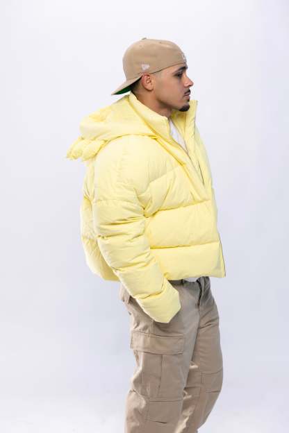 AntiShadow Yellow Cropped Puffer (Unisex)