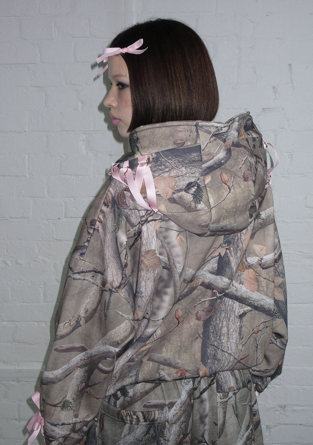 FORBIDDEN ZIP HOODIE NATURAL