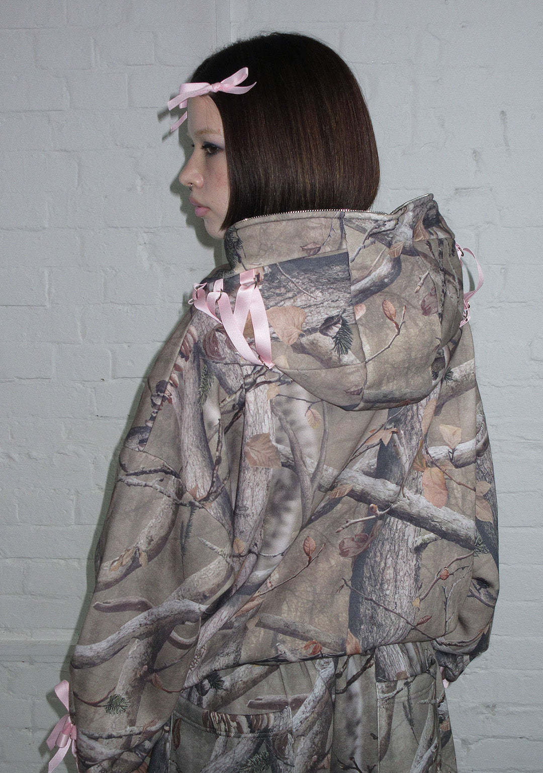 FORBIDDEN ZIP HOODIE NATURAL