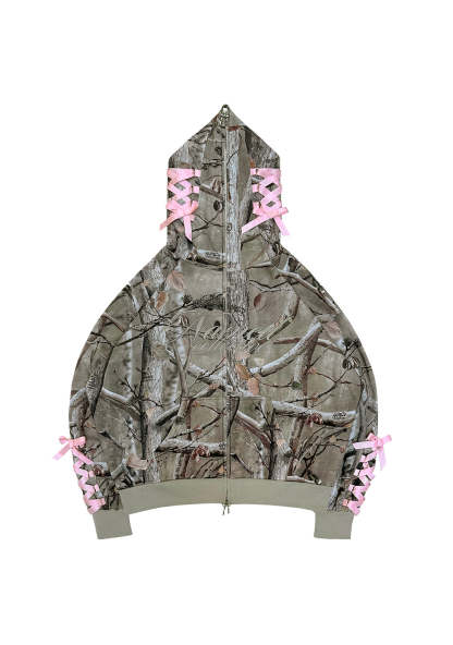 FORBIDDEN ZIP HOODIE NATURAL