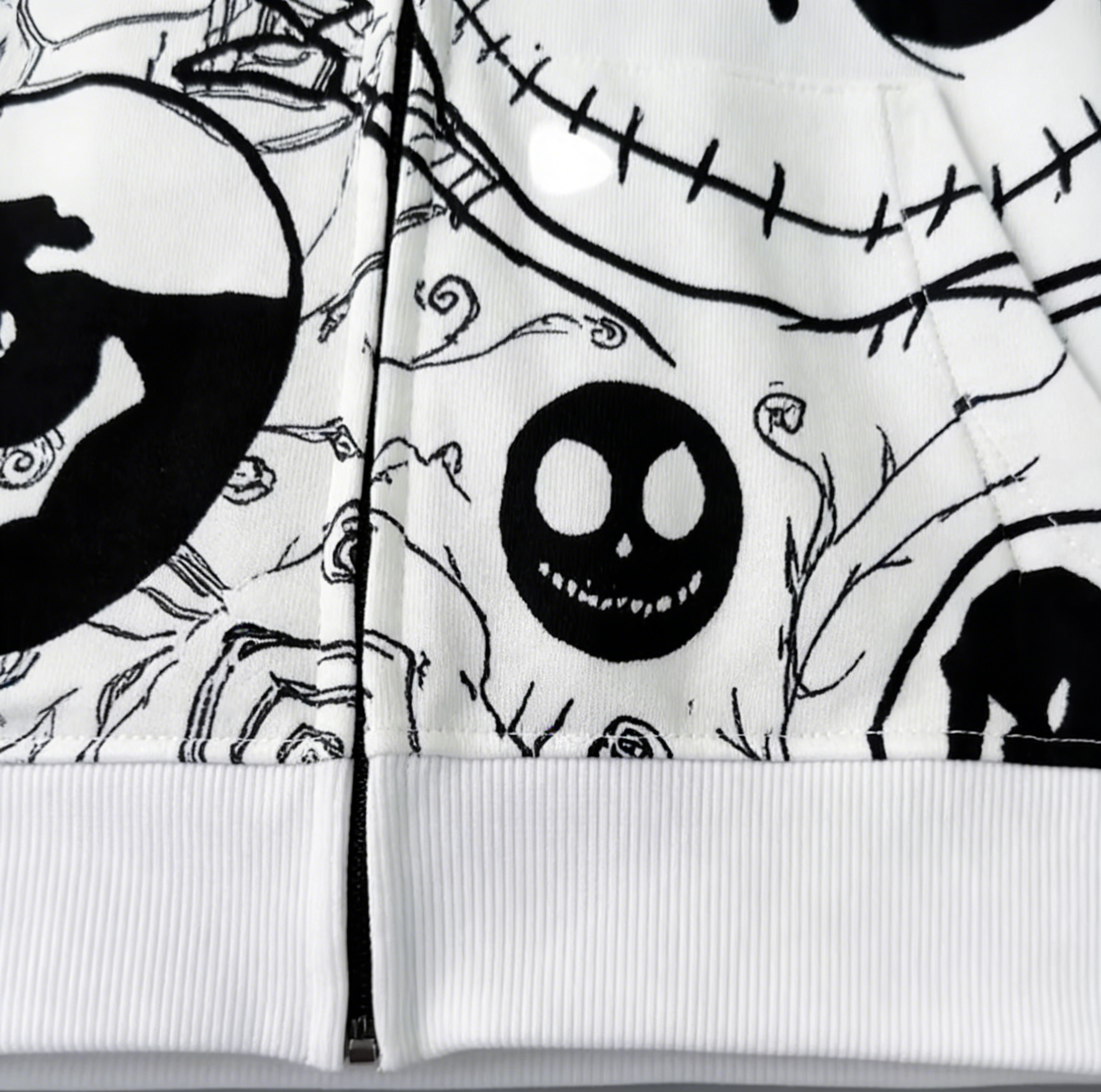 The Nightmare Before Christmas Off-White All-Over Graffiti Hoodie