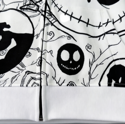 The Nightmare Before Christmas Off-White All-Over Graffiti Hoodie