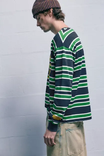 Striped Stranger Things T-shirt