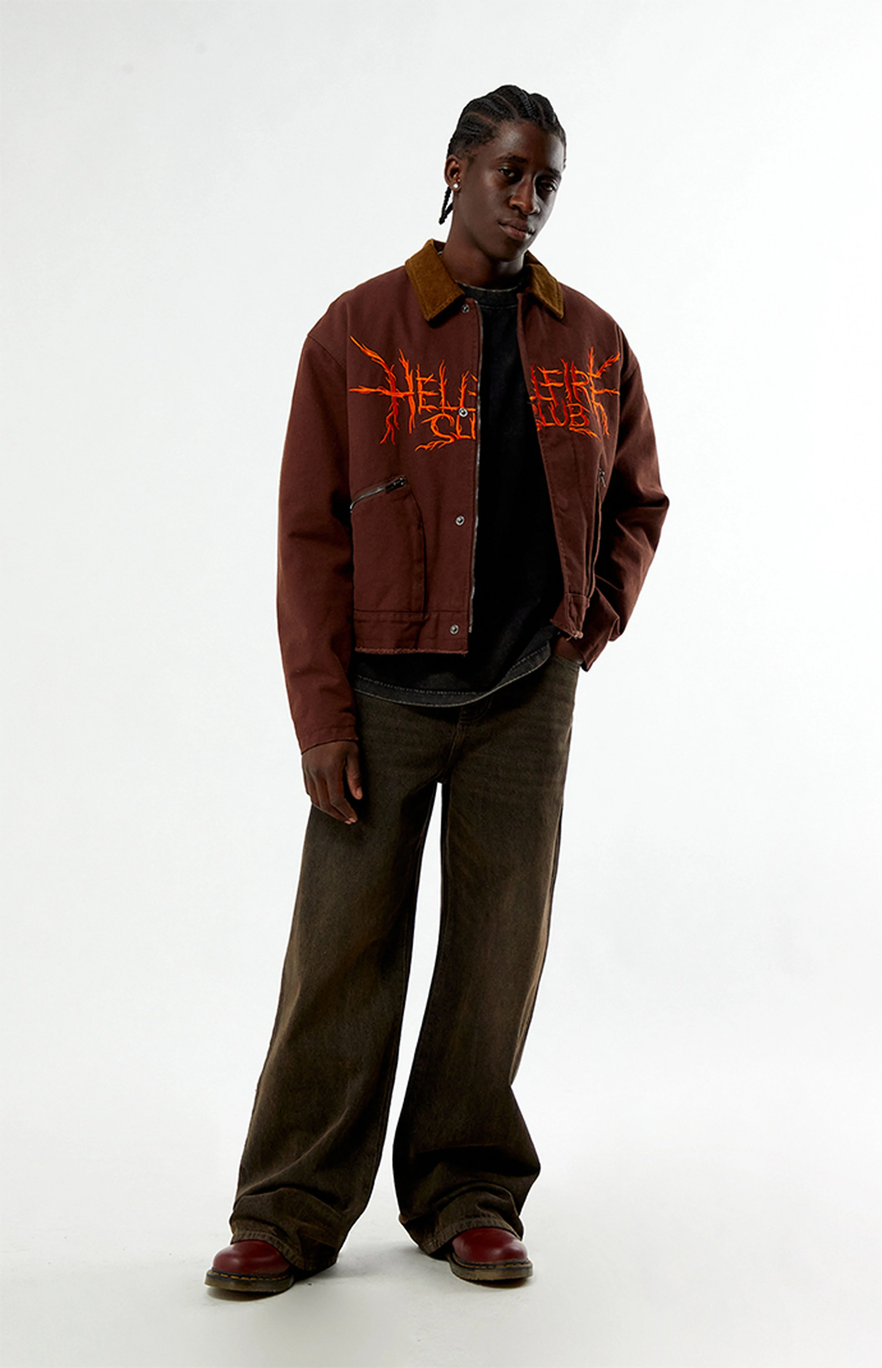 Stranger Things Hellfire Lives Garage Jacket