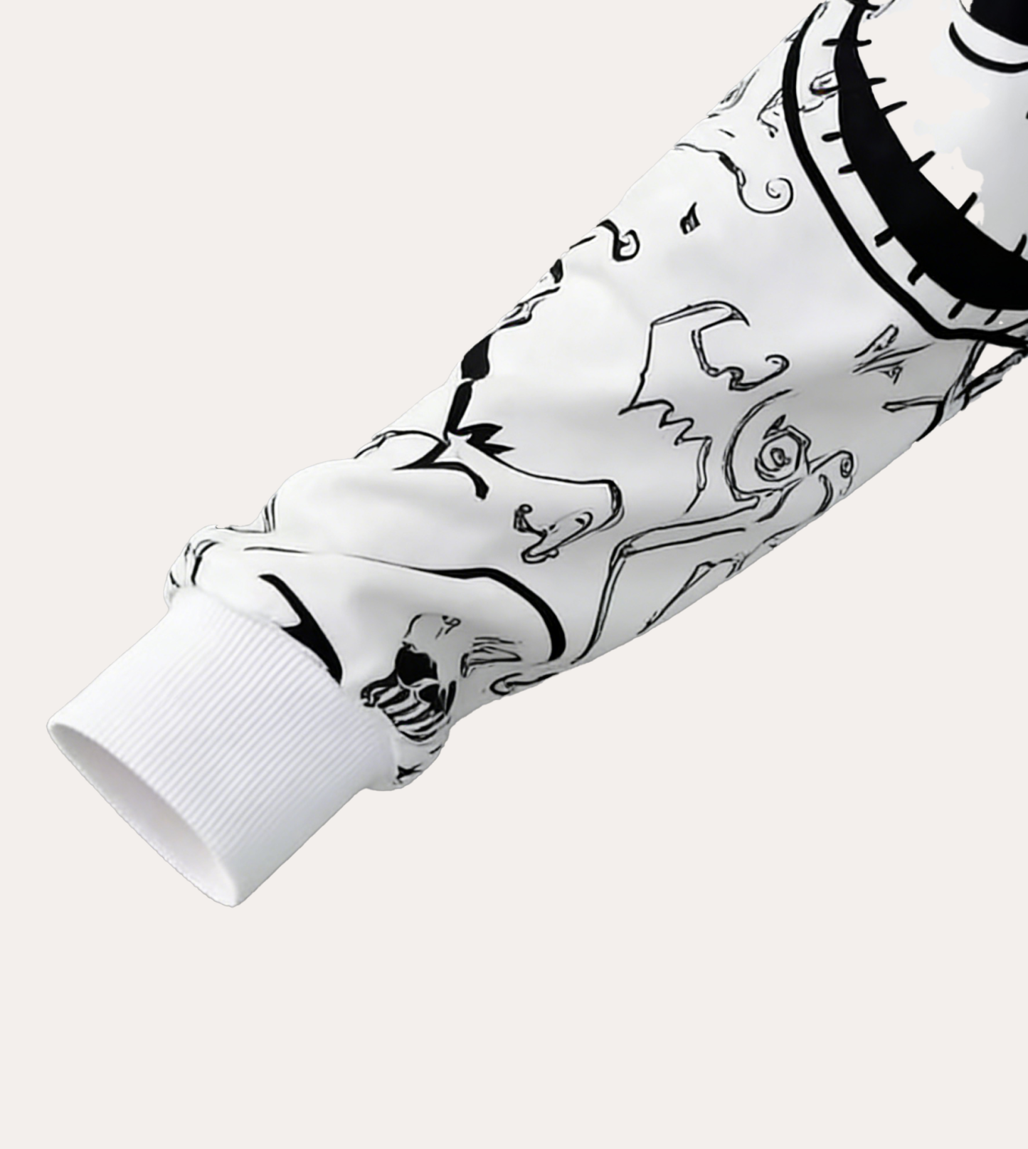 The Nightmare Before Christmas Off-White All-Over Graffiti Hoodie