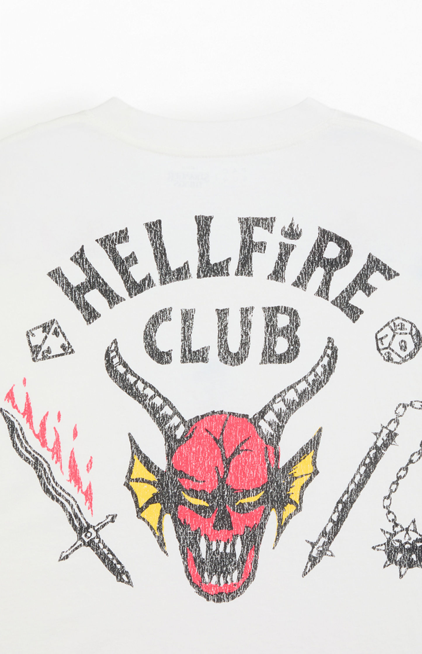 Stranger Things Hellfire Club Cropped T-Shirt