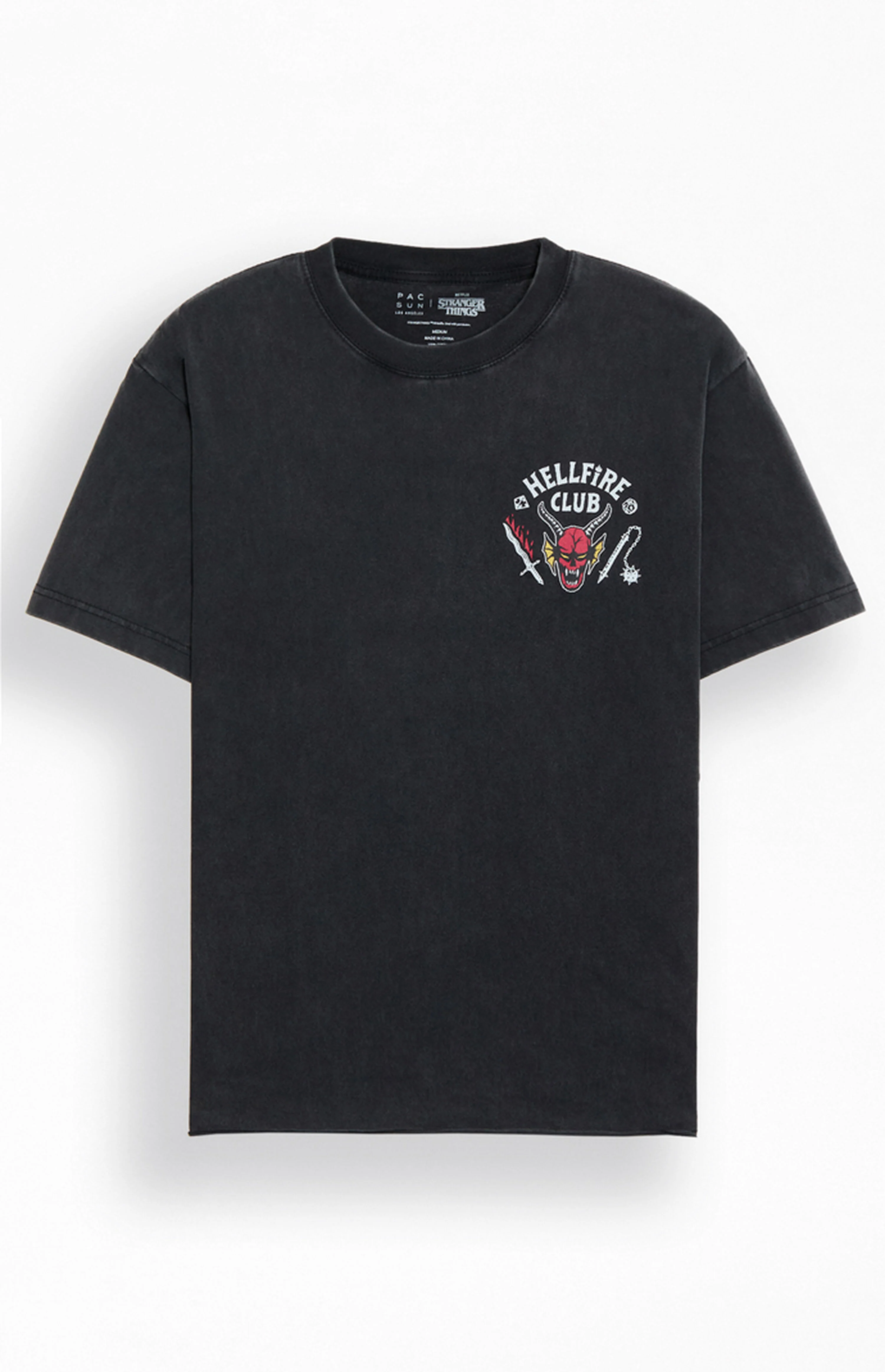 Stranger Things Hellfire Club Cropped T-Shirt