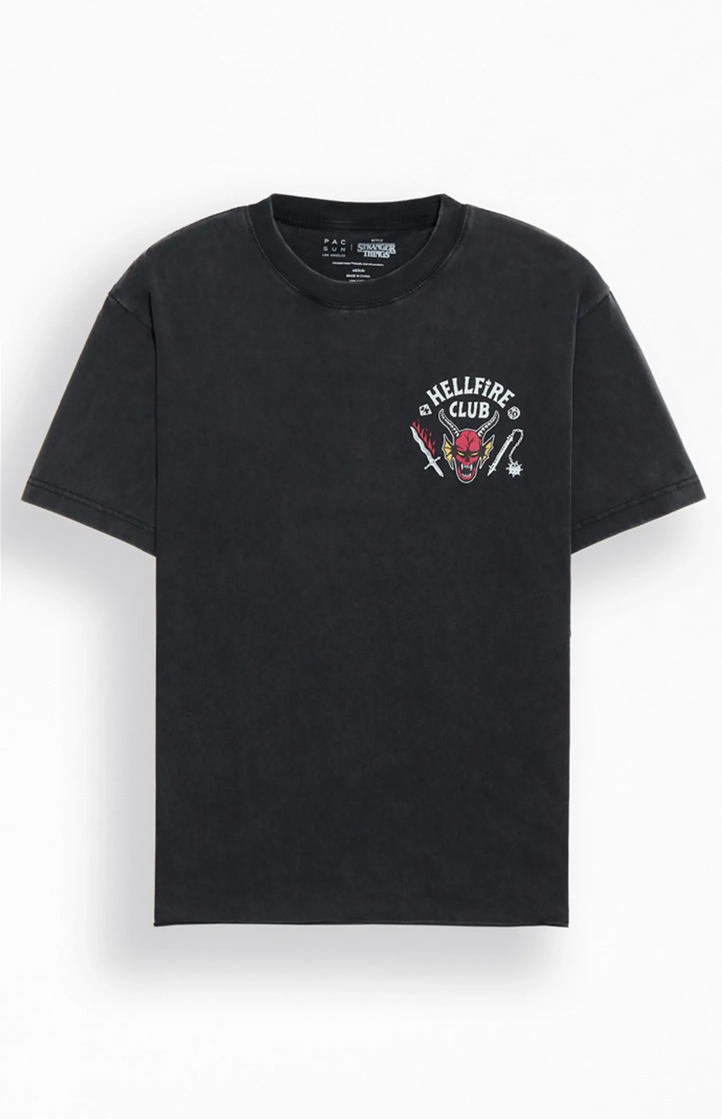 Stranger Things Hellfire Club Cropped T-Shirt