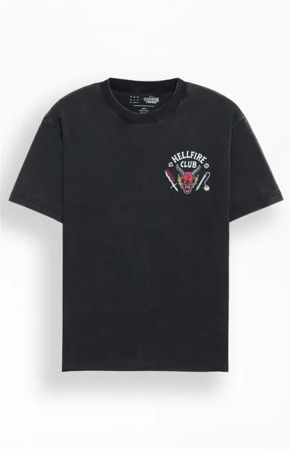 Stranger Things Hellfire Club Cropped T-Shirt