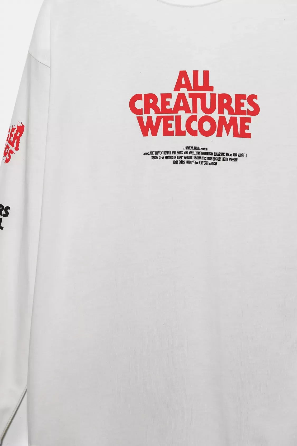 White Stranger Things T-shirt