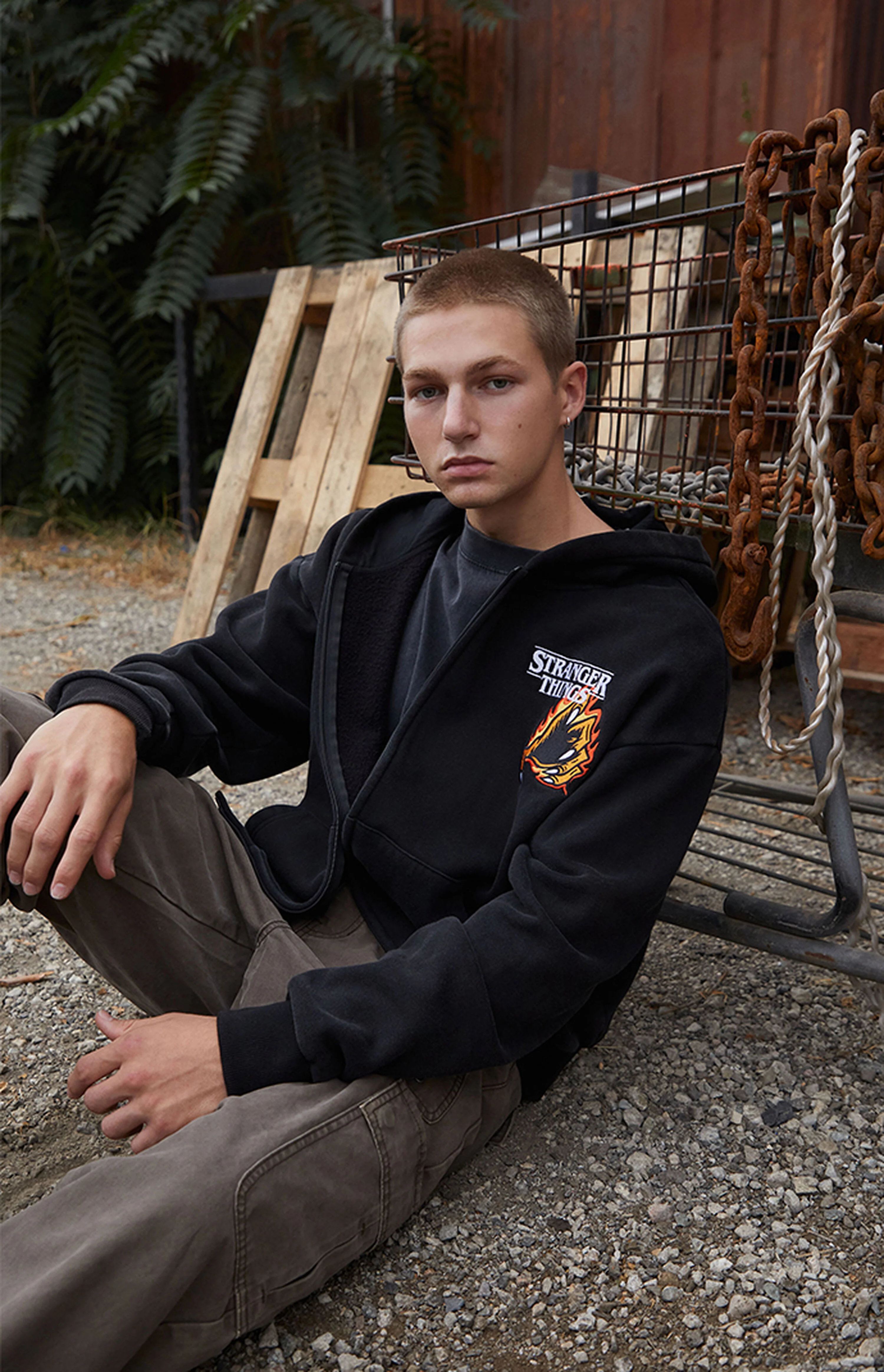 Stranger Things Creatures Welcome Zip Up Hoodie