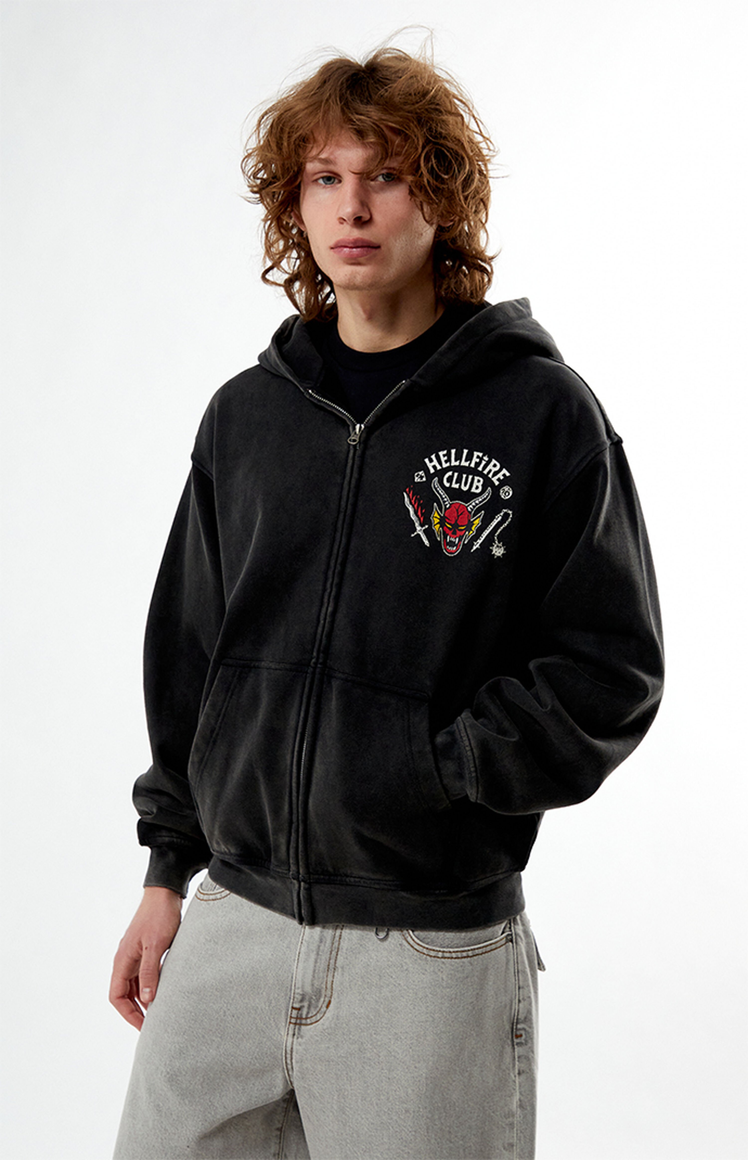 Stranger Things Hellfire Club Zip Up Hoodie