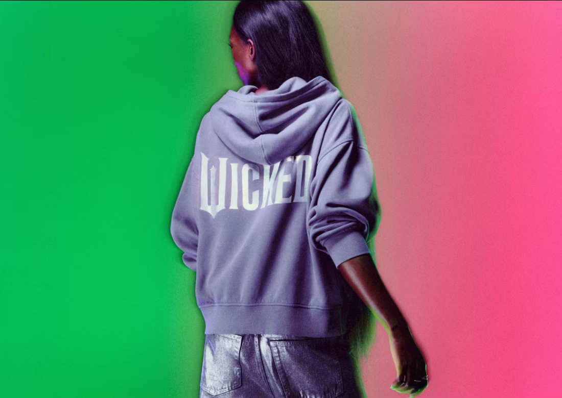 Wicked x H&M Cropped Hoodie LIMITED EDITION