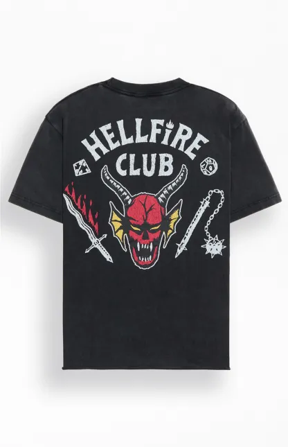 Stranger Things Hellfire Club Cropped T-Shirt