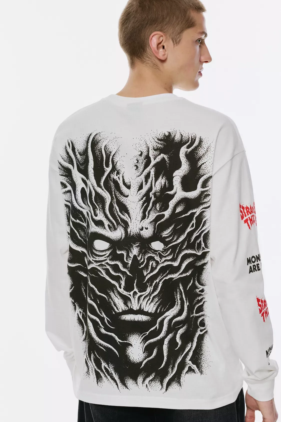 White Stranger Things T-shirt