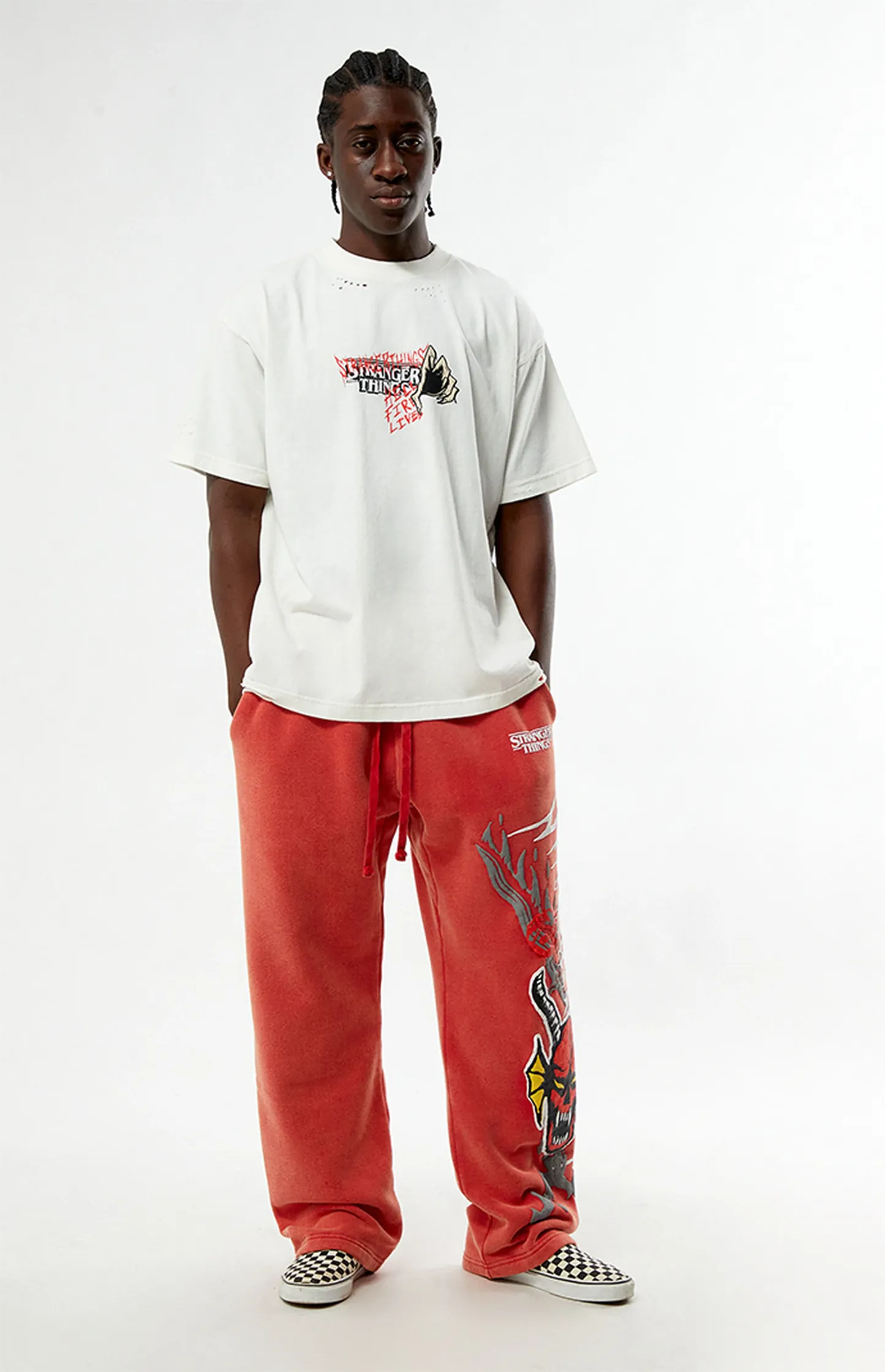 Stranger Things Invite Hellfire Club Ripped T-Shirt