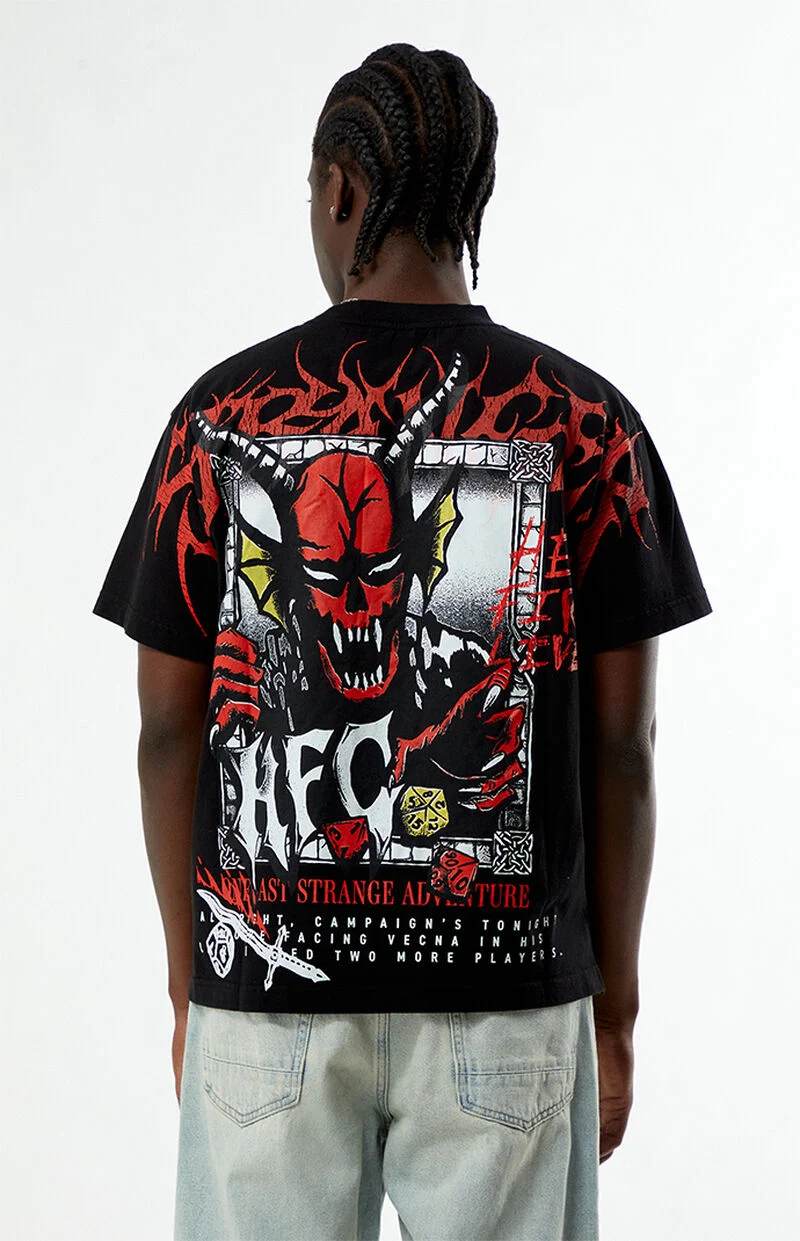 Stranger Things Hellfire Lives Oversized T-Shir