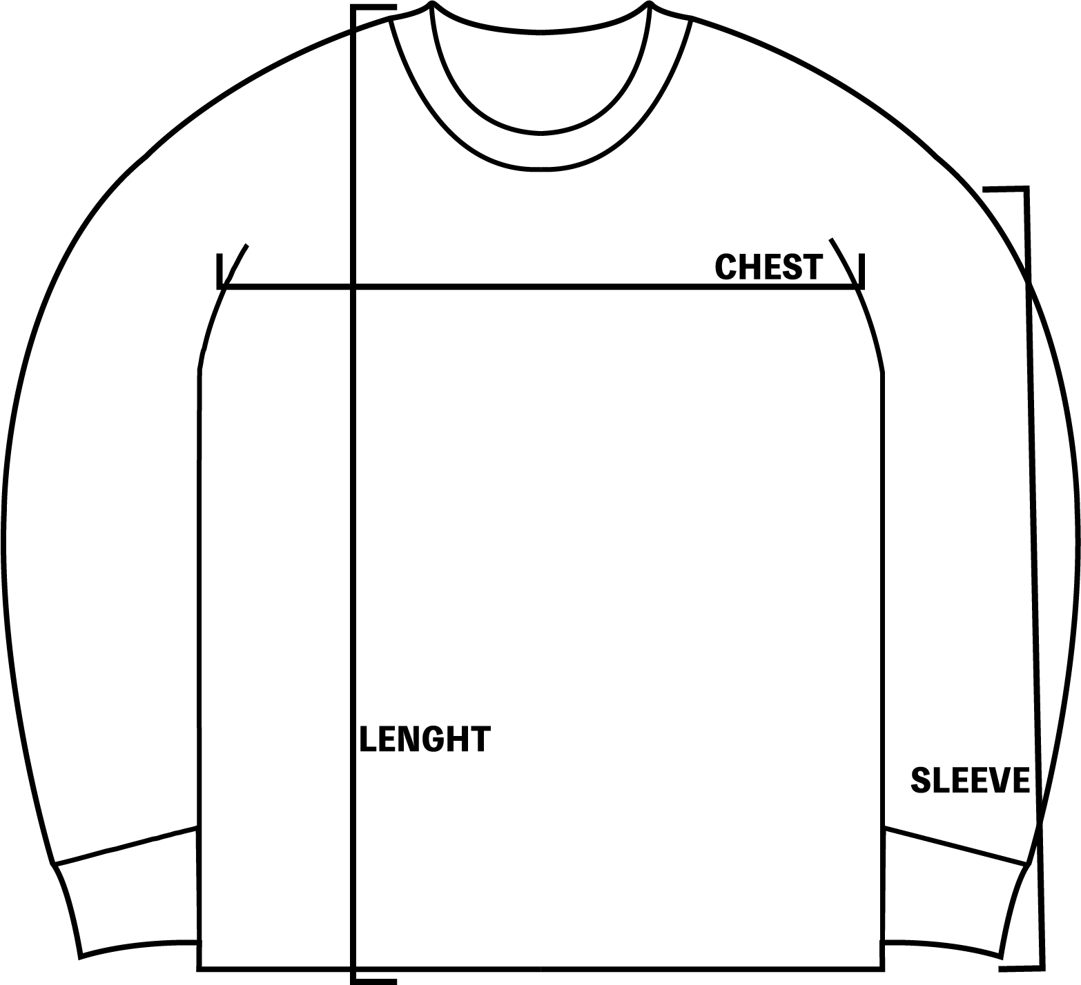 Size chart illustration