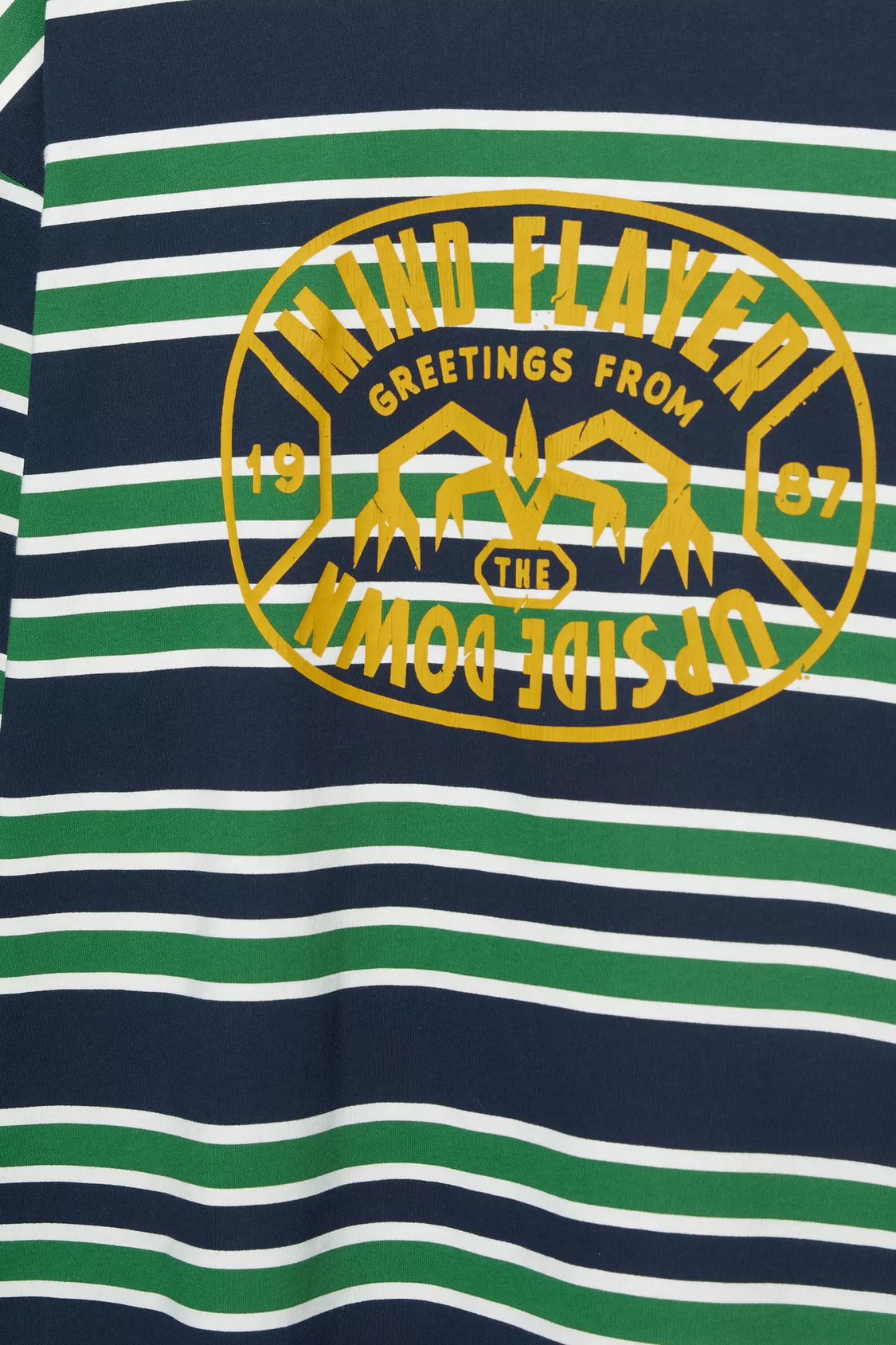 Striped Stranger Things T-shirt