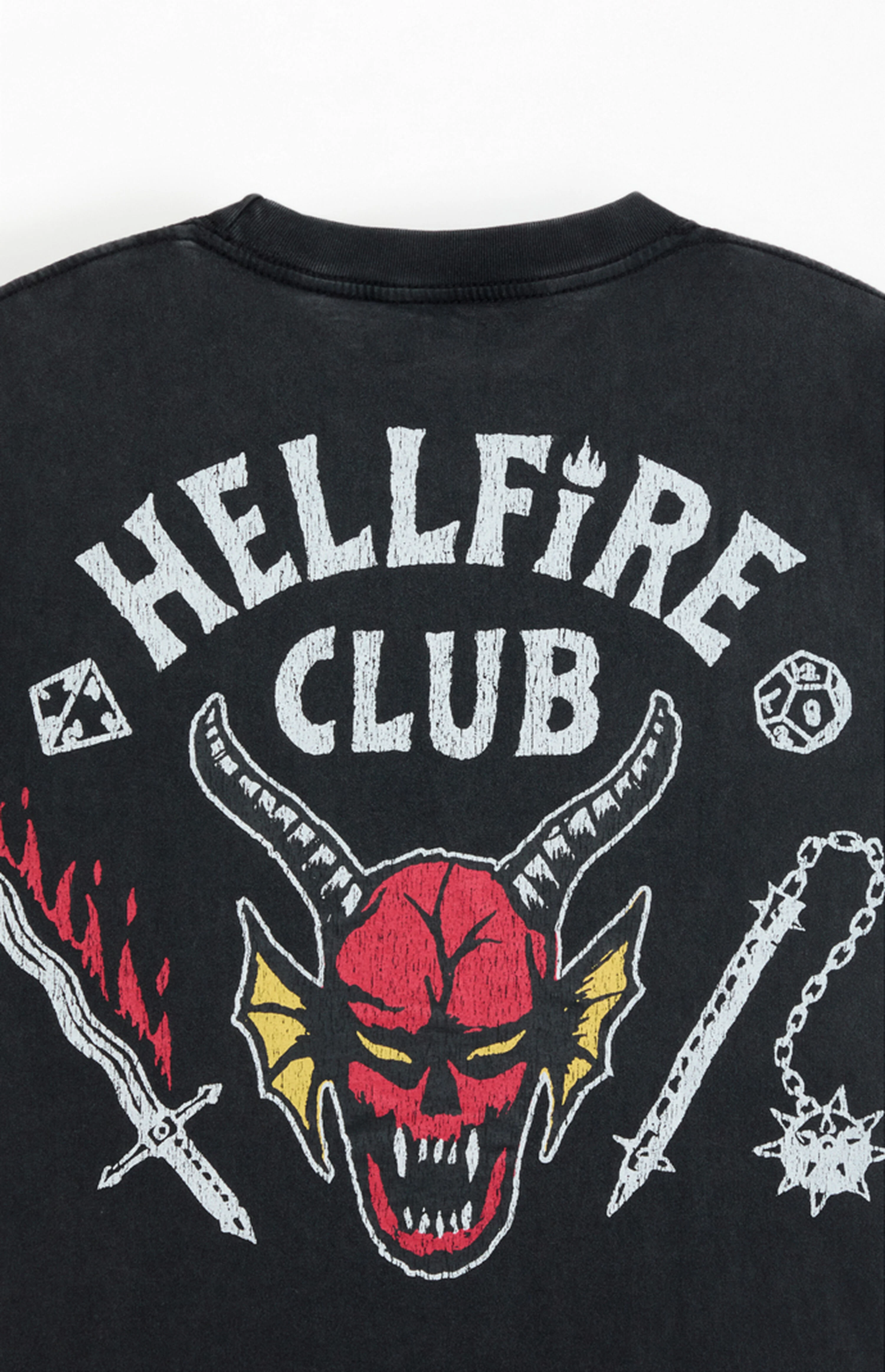 Stranger Things Hellfire Club Cropped T-Shirt